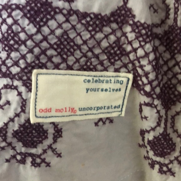 Odd Molly Uncorporated Purple Embroidered Dress - Picture 3 of 6